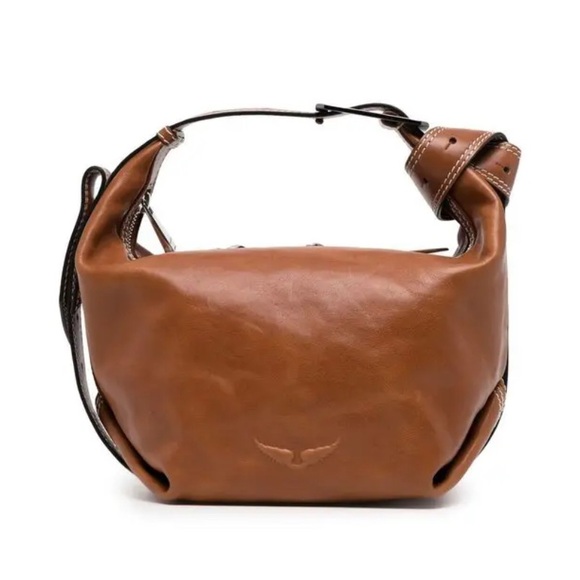 Zadig & Voltaire Le Cecilia Leather Bag Tawny Brown - Picture 5 of 12